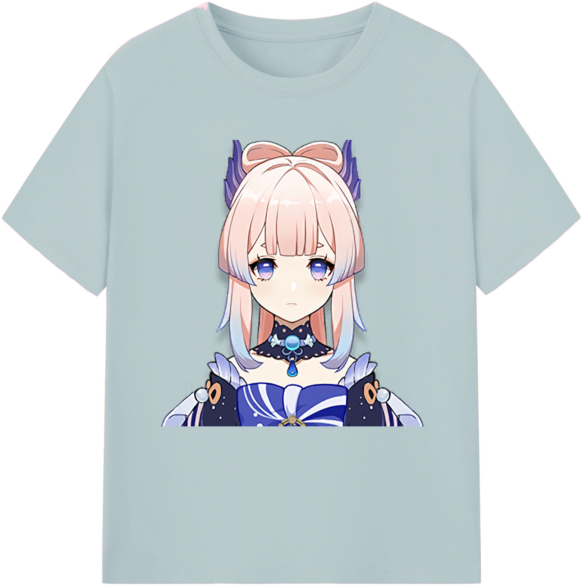 げんし神 珊瑚宮心海 サンゴノミヤ・ココミ genshin Sangonomiya Kokomi 綿100％半袖Tシャツ（フロントプリント）
